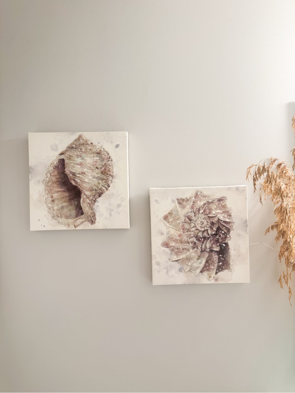 Seashell Wall Art Set - Neutral Tones by
